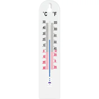 Universaalne valge termomeeter (-30 °C kuni +50 °C) 20 cm