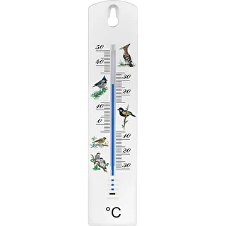 Universaalne termomeeter kujundusega - linnud (-30°C kuni +50°C) 20 cm