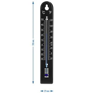 Universaalne termomeeter (-30 kuni +50 °C), 17 cm, must – photo 4