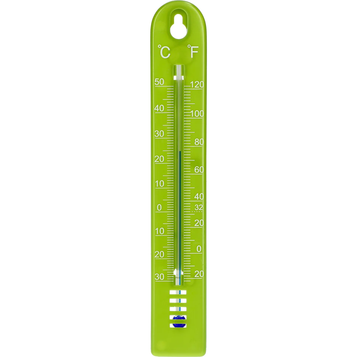 Universaalne termomeeter (-30 kuni +50 °C), 17 cm, roheline