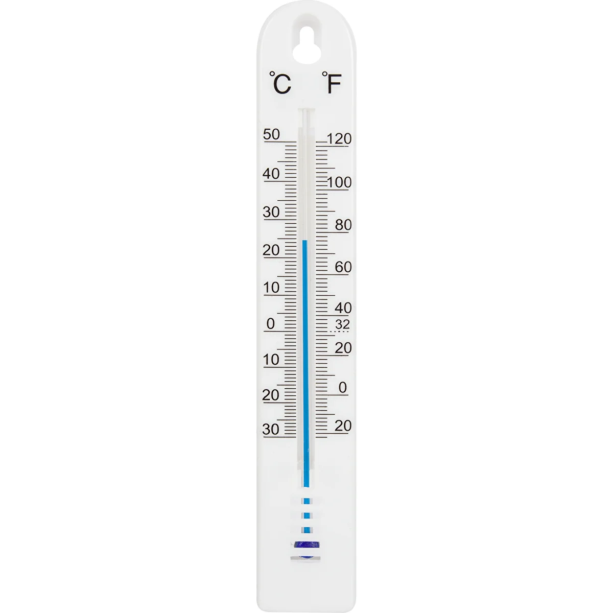Universaalne termomeeter (-30 kuni +50 °C), 17 cm, valge