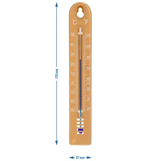 Universaalne termomeeter (-30 kuni +50 °C), 17 cm, helepruun – photo 4