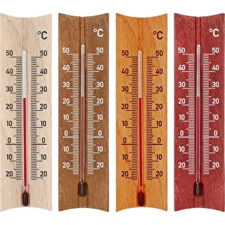 Puidust toatermomeeter (-20 kuni +50 °C), 15 cm, assortii
