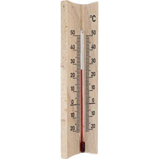 Puidust toatermomeeter (-20 kuni +50 °C), helepruun, 15 cm – photo 2