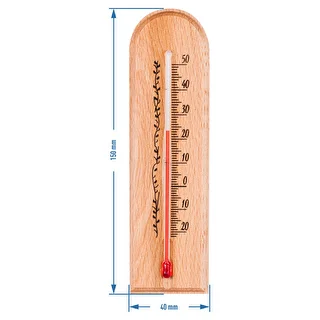Toatermomeeter mustriga (-20°C kuni +50°C) 15 cm – photo 3