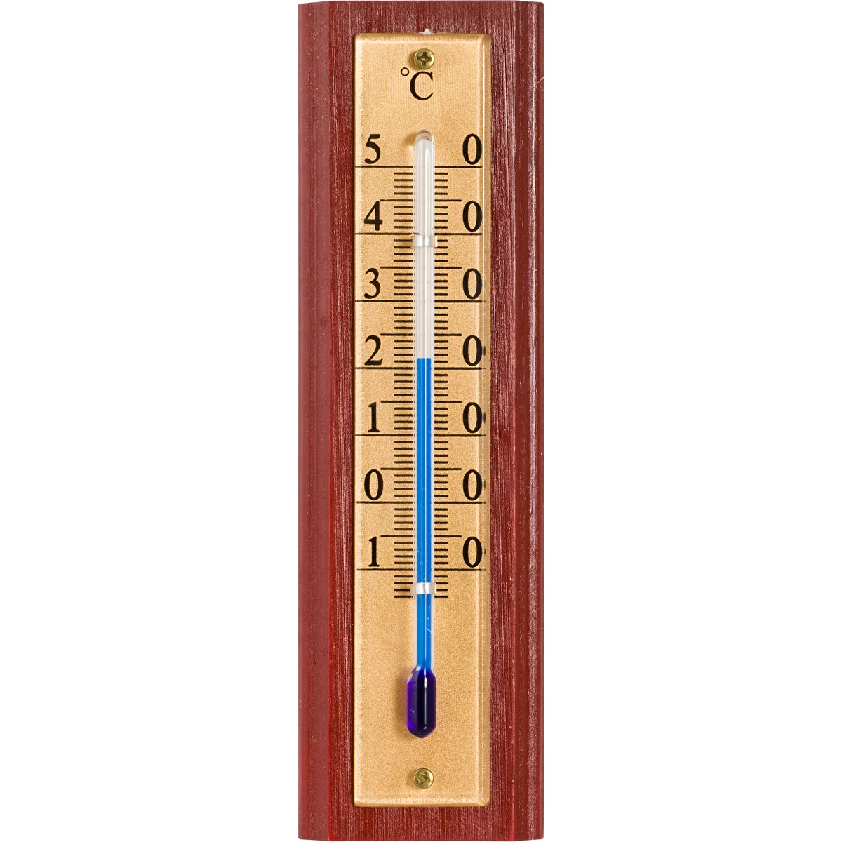 Toatermomeeter kuldse skaalaga (-10°C kuni +50°C) 12 cm