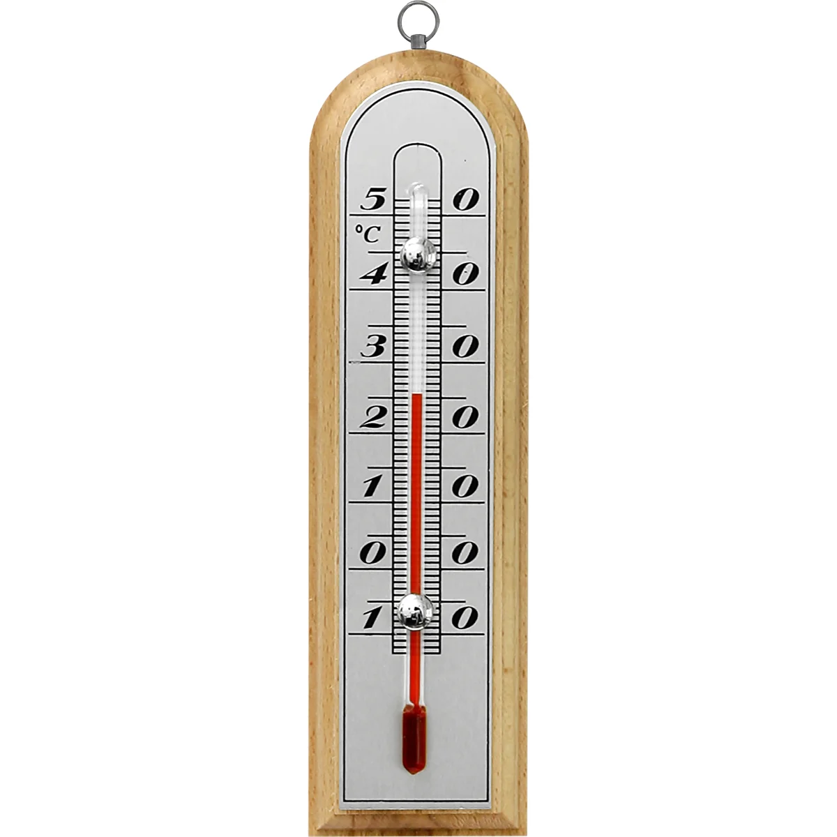 Toatermomeeter hõbedase skaalaga (-10°C kuni +50°C) 16 cm assortii