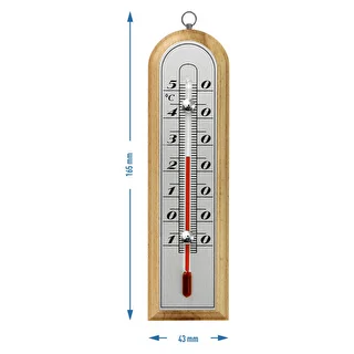 Toatermomeeter hõbedase skaalaga (-10°C kuni +50°C) 16 cm assortii – photo 3