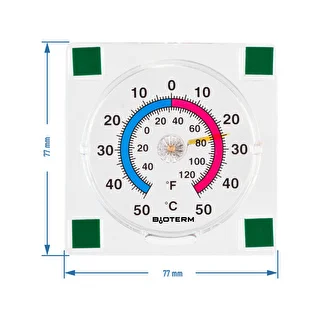 Läbipaistev universaalne iseliimuv termomeeter (-50 °C kuni +50 °C) – photo 2