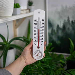 Universaalne valge hügromeetriga termomeeter (-20°C kuni +50°C) 25cm – photo 3