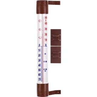 Pruun välistermomeeter (-60 °C kuni +50 °C) 23 cm