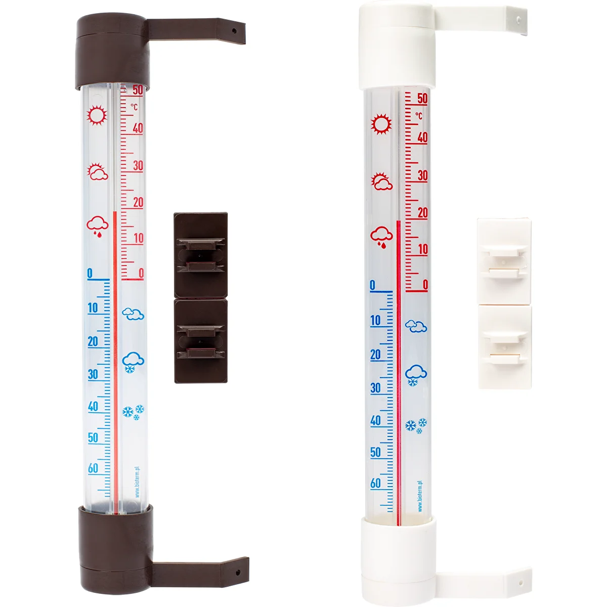 Välistermomeeter läbipaistva skaalaga (-70°C kuni +50°C) 23cm mix