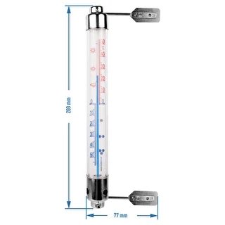 Välitermomeeter metallraamiga (-50°C kuni +50°C) 20 cm – photo 2