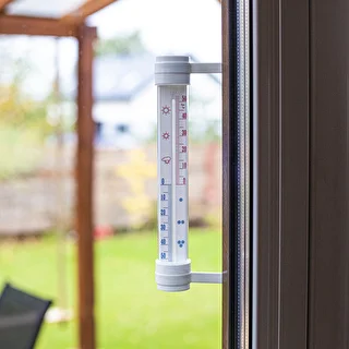 Valge välistermomeeter (-50 °C kuni +50 °C) 27 cm – photo 2