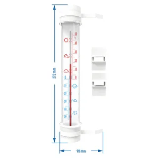 Välistermomeeter (-50 °C kuni +50 °C) 27 cm mix – photo 2