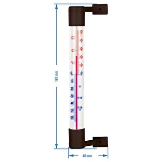 Pruun välistermomeeter (-50°C kuni +50°C) 18 cm – photo 3