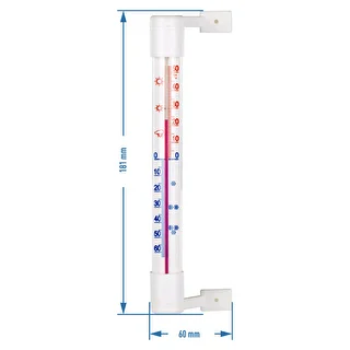 Välitermomeeter valge (-50°C kuni +50°C) 18 cm – photo 3