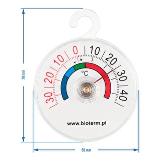 Külmiku- ja sügavkülmikutermomeeter (-35 °C kuni +45 °C) Ø 5 cm – photo 2