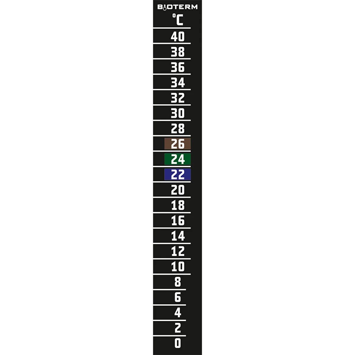 Vedelkristalltermomeeter (0 °C kuni +40 °C) 15 cm