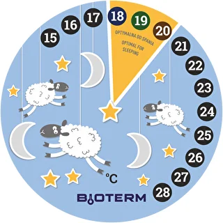 Toatermomeeter, vedelkristalliline, lastele, Ø 11 cm