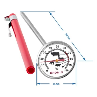 Köögitermomeeter graafikaga (0 °C kuni +100 °C) 12,5 cm – photo 2