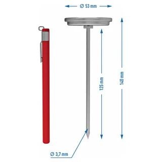 Termomeeter sinkikeetjale 1,5 kg ja 3 kg (0 °C kuni +120 °C) 12,5 cm – photo 4