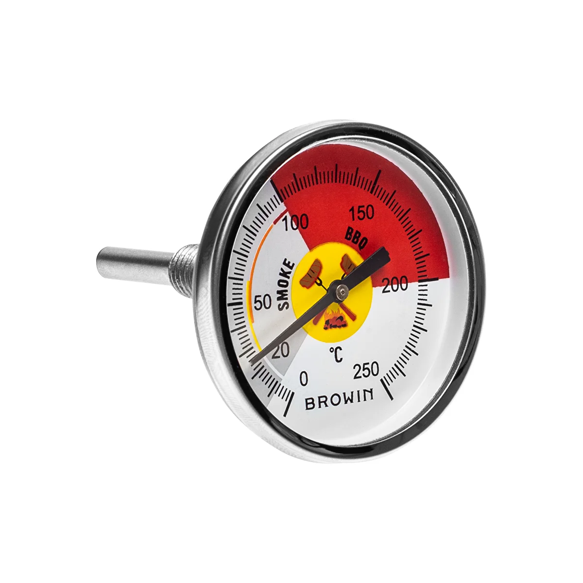 Termomeeter suitsuahju ja BBQ jaoks (0°C kuni +250°C) 6,0cm