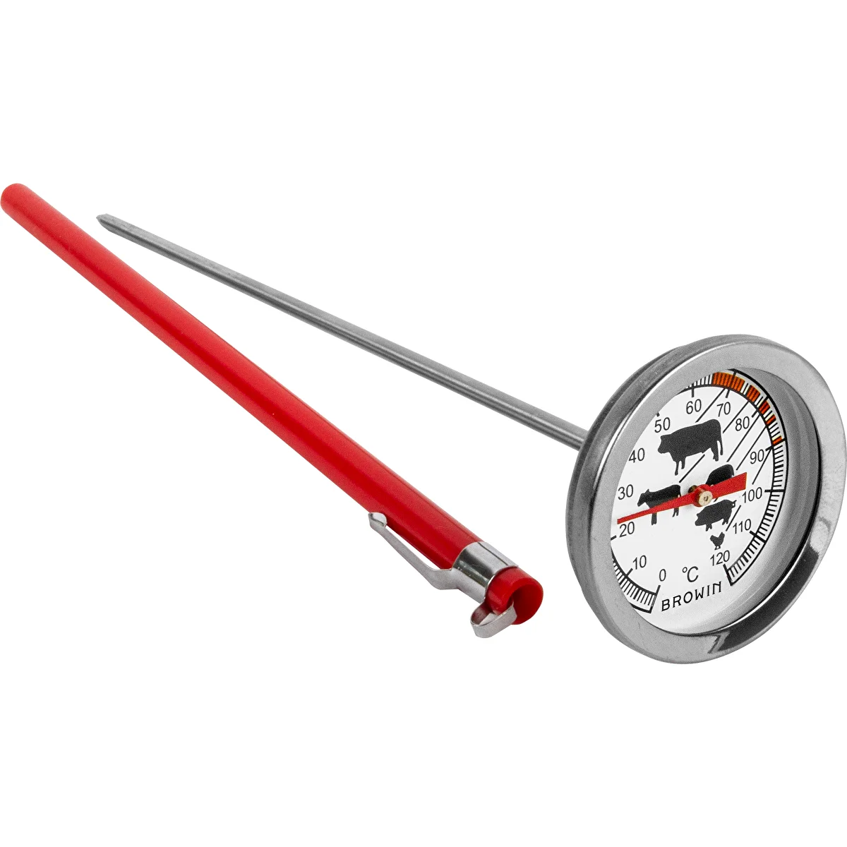 Köögitermomeeter graafikuga (0 °C kuni +120 °C) 21,0 cm