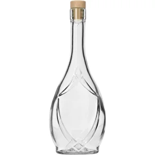 Dekoratiivpudel ICONA 500 ml, seenekujulise korgiga, 1 tk