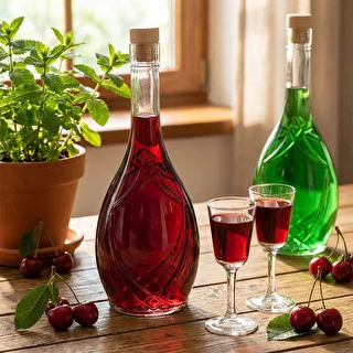 Dekoratiivpudel ICONA 500 ml, seenekujulise korgiga, 1 tk – photo 6