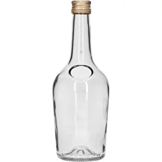 GLORIA pudel 0,5 l, kuldse keeratava korgiga fi 28, 1 tk