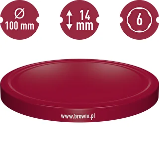 Keeratav purgikaas fi 100, bordo - 10 tk. – photo 3