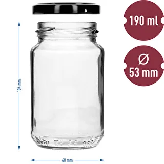 TO purk 190 ml värvilise kaanega fi 53 - 8 tk. – photo 8