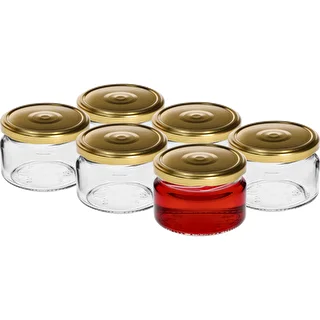 Madal 200 ml purk - kuldse kaanega fi 82/6, 6 tk. – photo 2