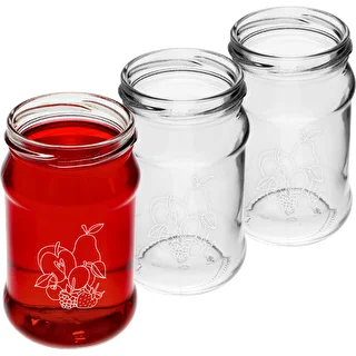 TO-purk 300 ml trükipildiga – puuviljasegu motiiviga ja kaanega fi66/4 – 3 tk. – photo 3
