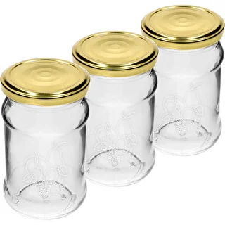 TO-purk 300 ml trükipildiga – puuviljasegu motiiviga ja kaanega fi66/4 – 3 tk. – photo 2