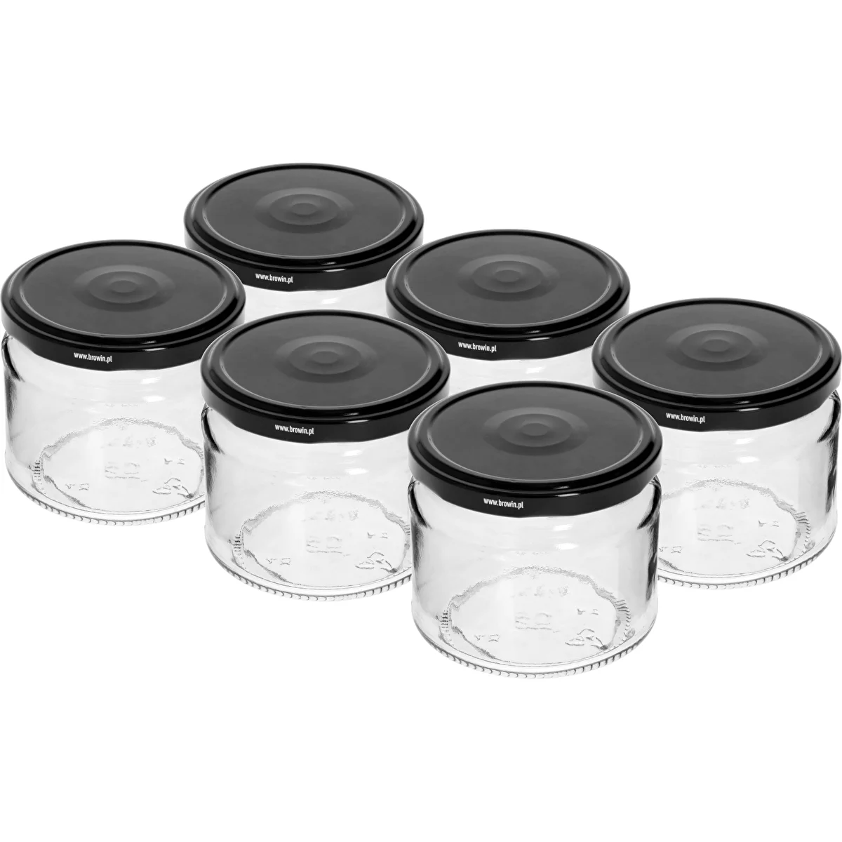 Madal 330 ml purk - musta twist-off-kaanega fi 82/6, 6 tk