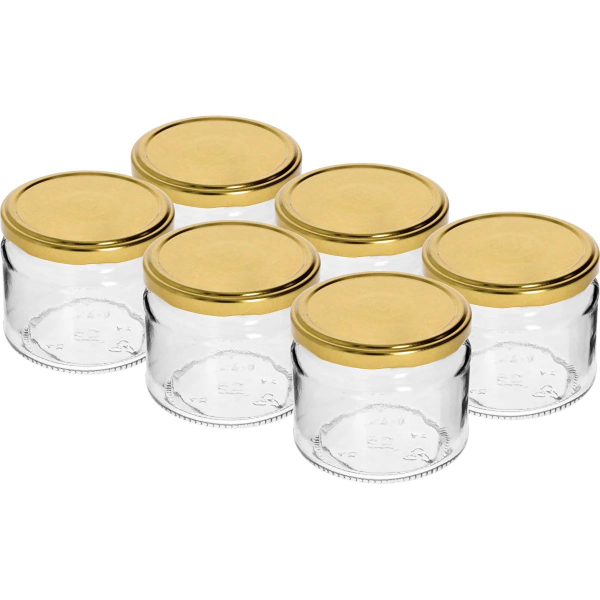 Madal 330 ml purk - kuldse kaanega, fi 82/6, 6 tk