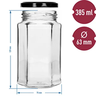 Twist-off purk 385 ml musta kaanega Ø 63, 6 tk. – photo 7