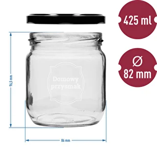 TO purk 425 ml trükiga „Kodune maius” ja musta kaanega, fi 82 - 3 tk – photo 6