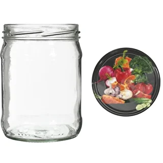 Twist-off purk 500 ml värvilise kaanega fi82/6 - 6 tk – photo 6