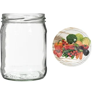 Twist-off purk 500 ml värvilise kaanega fi82/6 - 6 tk – photo 9