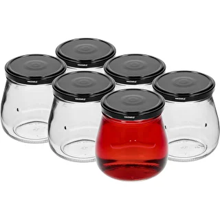 Twist-off 500 ml purk "Pööratud Amfora" musta keeratava kaanega, fi 82/6, 6 tk. – photo 2