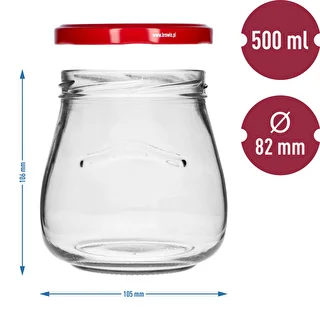 Twist-off purk 500 ml "Tagurpidi Amfora" bordoopunase kaanega fi 82/6, 6 tk. – photo 9
