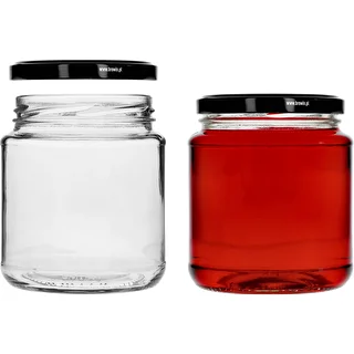 Twist-off purk „grubasek”, 580 ml, musta kaanega, fi 82/6, 6 tk – photo 3
