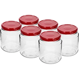 Twist-off purk, grubasek 580 ml bordoovärvi kaanega fi82/6, 6 tk.