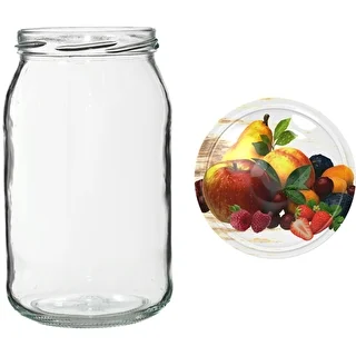 Purk TO 900 ml värvilise keeratava kaanega fi82/6 - 6 tk. – photo 14