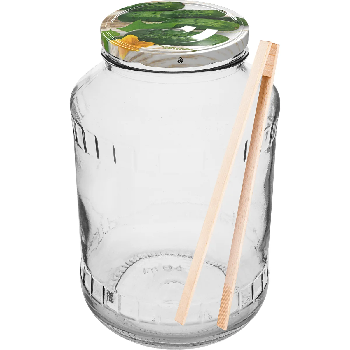 Purk 1,5 l, fi 82/6 värvilise keeratava kaanega + tangid