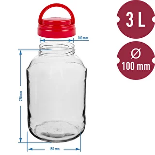 TO-purk 3 l ja käepidemega fi 100 kruvikaas – photo 6
