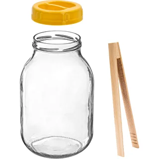 Purk Twist-off 3 L, tangid ja plastikust fi 100 keeratav kaas, käepidemega – photo 2